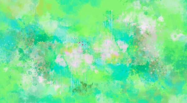 Abstrait vert aquarelle fond — Photo