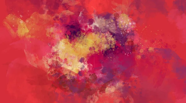 Abstract rood en roze aquarel achtergrond — Gratis stockfoto
