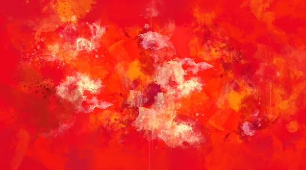 Fondo de acuarela rojo y naranja abstracto — Foto de stock gratuita