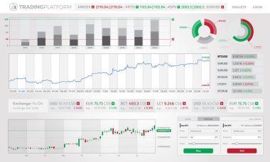 Infographic öğeleri ticaret