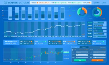 Infographic öğeleri ticaret