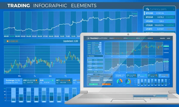 Handel Infographic element — Stock vektor