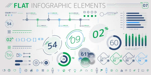 企业信息图元素集合 — 图库矢量图片