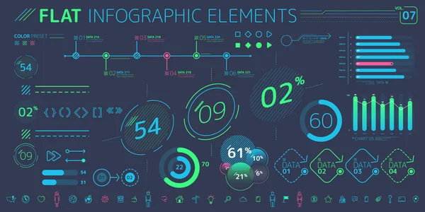 Colecția Elemente Infografice Corporate — Vector de stoc