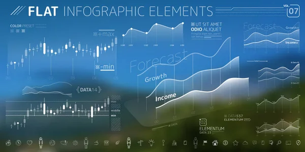 Infografía corporativa Vector Elements Collection — Vector de stock