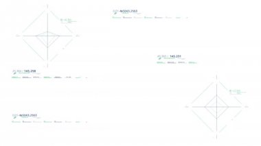 Beyaz arka plan üzerinde büyük bilgi grafiği şemaları