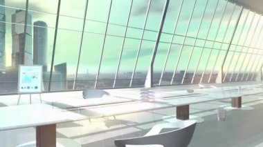 Toplantı masasında bilgi içeren dizüstü bilgisayar.