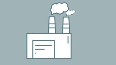 Alpha Channel 'da fabrika çizgisi simgesi