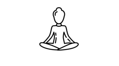 Alfa kanalında asana çizgi simgesi