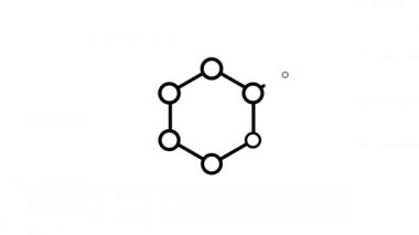 Alfa kanalında moleküler halka çizgisi simgesi