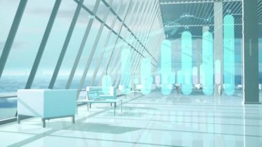 İçerisi aydınlık olan bilgi grafikleri ofiste.