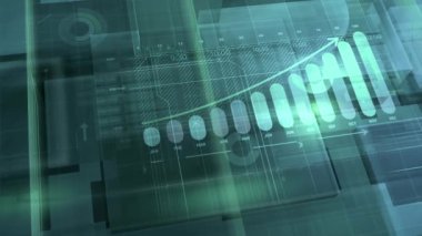 Bir dizi bilgi grafiğinin ortasındaki büyüme grafiği.