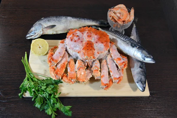 Deniz ürünleri ahşap oyun tahtası