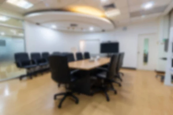 Boş Modern Toplantı Odasının Bulanık Soyut Arka Planı Toplantı Odası — Stok fotoğraf