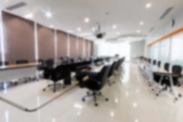Blurry Abstract Background Empty Modern Boardroom Meeting Office Room — Stock Photo, Image