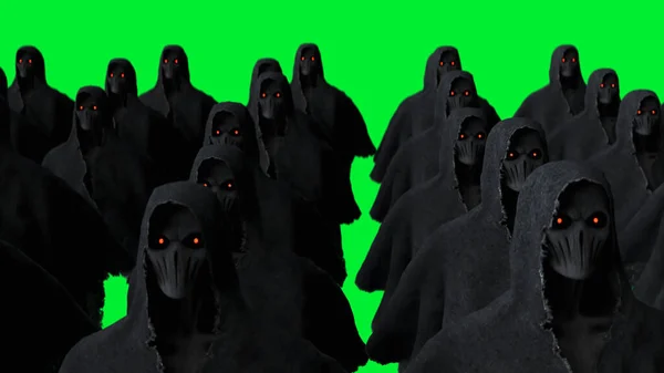Medo assustador animação fantasma. 3d renderização realista . — Fotografia de Stock