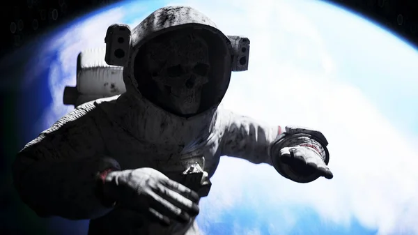 Astronauta muerto en el espacio exterior. Cadaver. renderizado 3d . —  Fotos de Stock