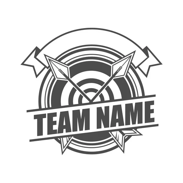 Okçuluk tema ile sembol ve logo şablonu tasarım