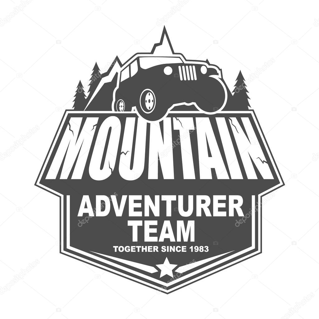 Icon Emblem Icon Badge Logo Template Design With Off Road Adventure Theme Premium Vector In Adobe Illustrator Ai Ai Format Encapsulated Postscript Eps Eps Format