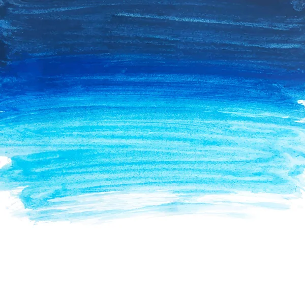 Aquarelle Peinte Main Fond Bleu Lavage Aquarelle — Image vectorielle