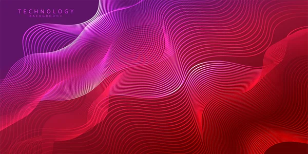 Tecnología Abstracta Visualización Neón Rojo Ciencia Blockchain Criptomoneda Papel Pintado — Archivo Imágenes Vectoriales