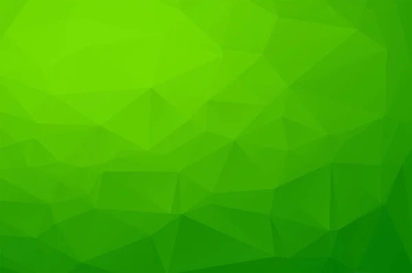 Verde Claro Fondo Cristal Polivinílico Bajo Patrón Diseño Polígono Ambiente — Vector de stock