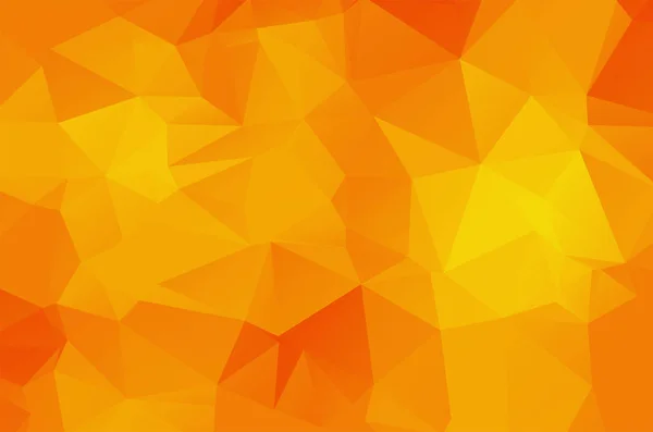 Orangefarbener Hintergrund Mit Niedrigem Polykristall Polygon Muster Umwelt Grün Low — Stockvektor