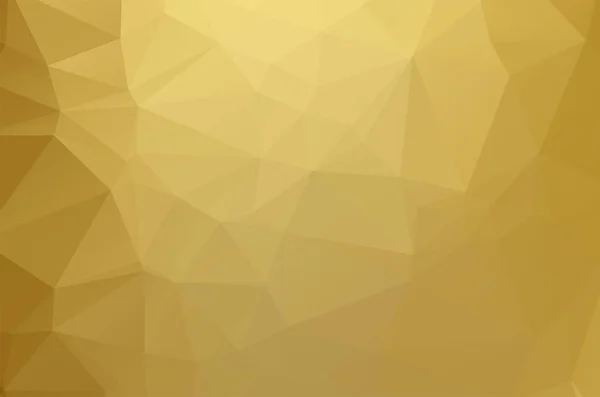 Gold Mit Niedrigem Poly Kristall Hintergrund Polygon Muster Goldene Darstellung — Stockvektor