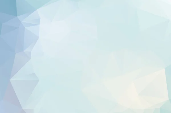 Blanc Glacé Bleu Doux Fond Bas Cristal Poly Modèle Conception — Image vectorielle