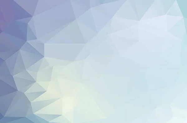 Soft Blue Ice White Low Poly Kristall Hintergrund Polygon Muster — Stockvektor