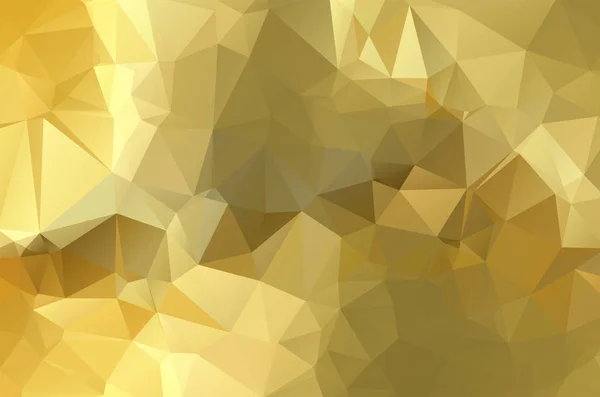 Oro Bajo Fondo Cristal Polivinílico Patrón Diseño Polígono Ilustración Vector — Vector de stock