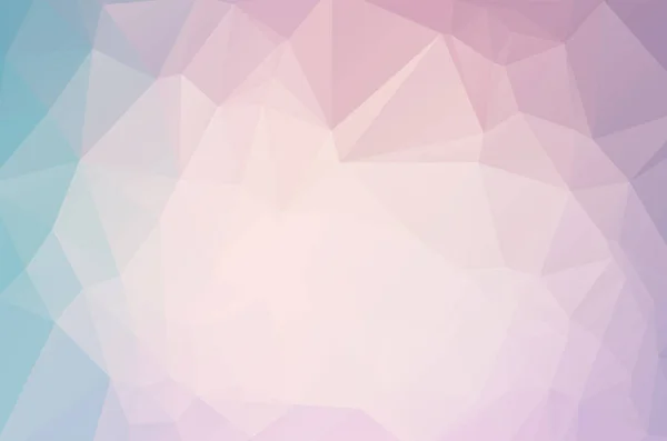 Weiche Lila Blau Rosa Mehrfarbige Low Poly Kristall Hintergrund Polygon — Stockvektor