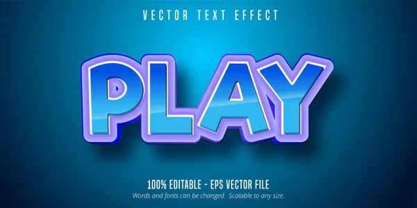 Reproducir Efecto Texto Estilo Fuente Editable — Vector de stock