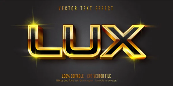 Lux metin, parlak altın biçimli düzenlenebilir metin efekti