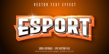 Esport metin, spor stili düzenlenebilir metin efekti