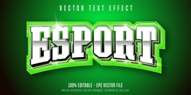 Esport metin, spor stili düzenlenebilir metin efekti