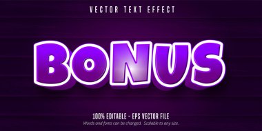Bonus metin, çizgi film biçimi düzenlenebilir metin efekti