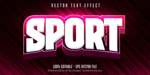 Sport Style Editable Text Effect — Stock Vector