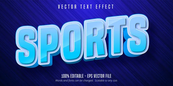 Sport Text Sport Stil Editierbare Text Effekt — Stockvektor