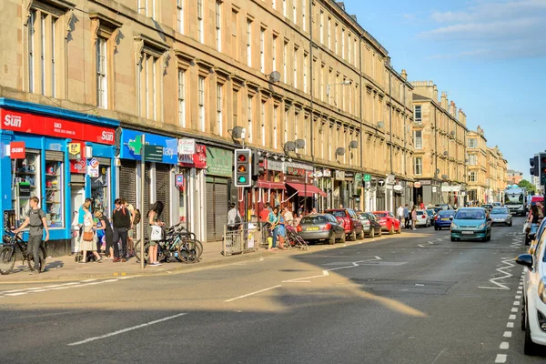 Glasgow Schottland Juli 2016 Argyle Street Finnieston Westlichen Ende Von — Stockfoto