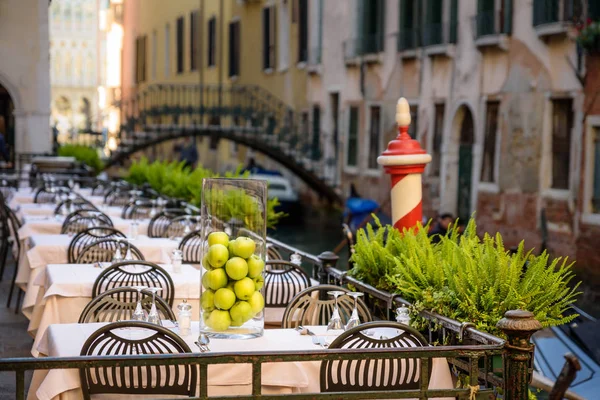 Venice Itália Outubro 2017 Venice Itália Outubro 2017 Restaurante Livre — Fotografia de Stock