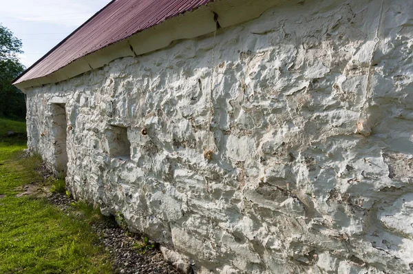 Moirlanich Longhouse Una Cabaña Piedra Caliza Del Siglo Xix — Foto de Stock