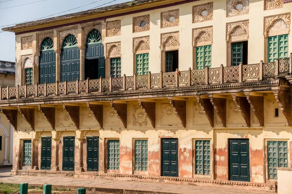 Arquitectura Del Patio Ramnagar Fort Orillas Del Ganges Varanasi India — Foto de Stock