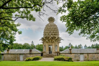 Dunmore Pineapple building in Dunmore Park, Airth, Scotland. clipart