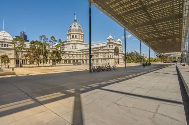 Melbourne, Avustralya - 03 Kasım 2016: Kraliyet Sergi Binası Melbourne Müzesi, doğal ve Kültürel Tarih Müzesi Carlton bahçeler içinde yer alan