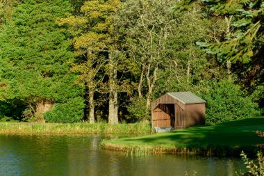 alabalık balıkçılık loch Perthshire, İskoçya'nın Gleneagles otel gerekçesiyle içinde.