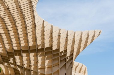 Sevilla, İspanya - 24 Mayıs 2012: Metropol şemsiye şemsiye Seville, İspanya'da bina