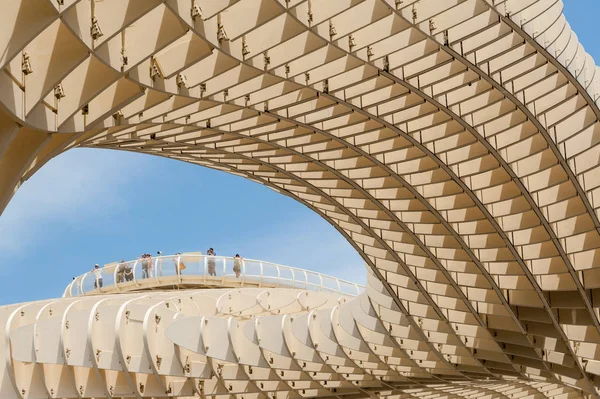 Sevilla, İspanya - 24 Mayıs 2012: Metropol şemsiye şemsiye Seville, İspanya'da bina