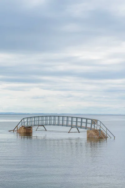 Bridge Inşa Nowhere Victoria Beach Iyileştirme Düzeni Haçlar Biel Belhaven — Stok fotoğraf