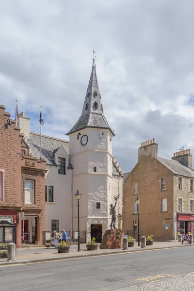 Dunbar Skoçya Temmuz 2018 High Street Dunbar Townhouse Yüzyıldan Yana — Stok fotoğraf